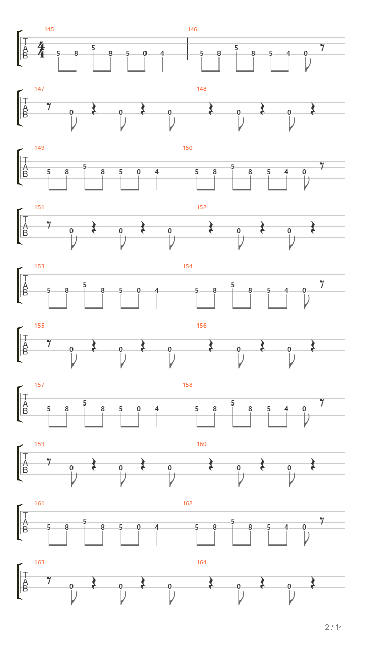 Chasm吉他谱