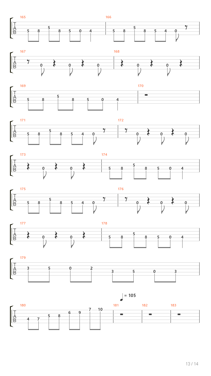 Chasm吉他谱