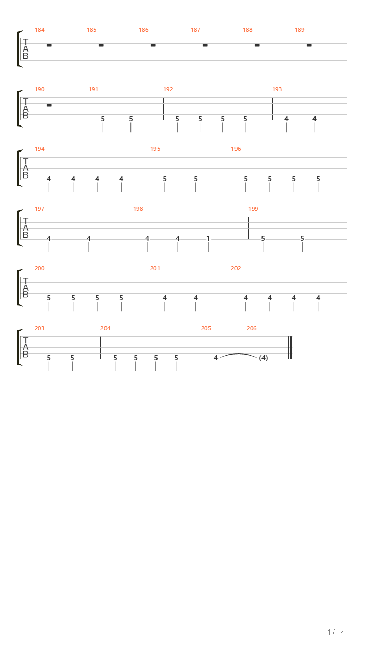 Chasm吉他谱