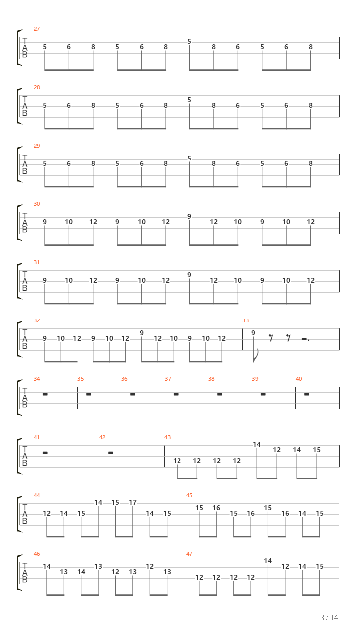 Chasm吉他谱