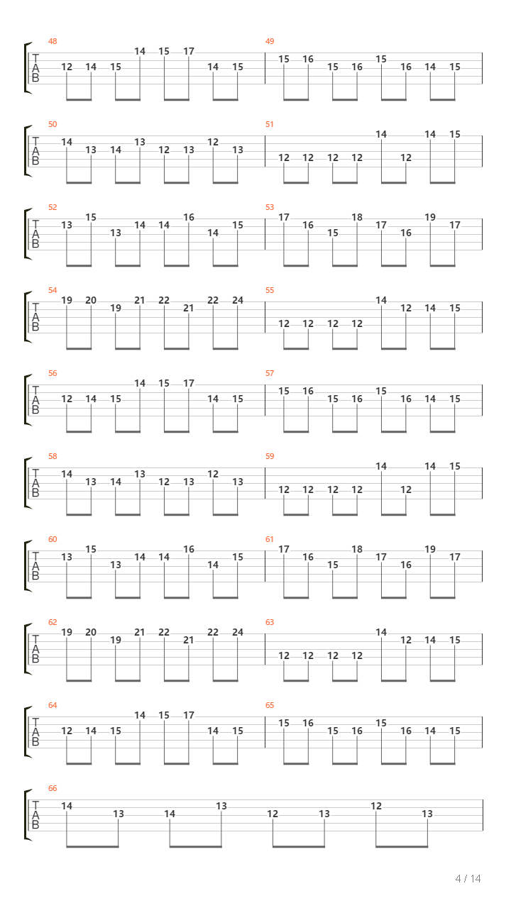 Chasm吉他谱