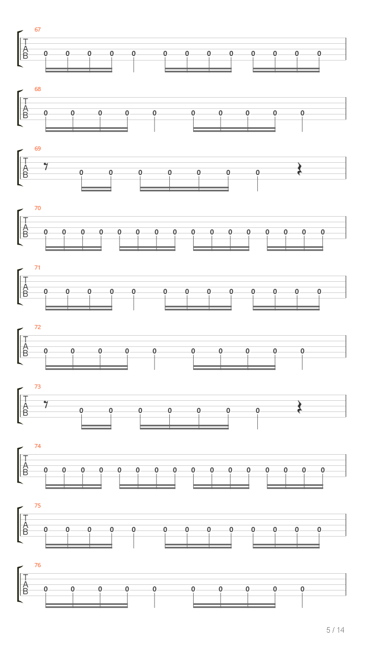 Chasm吉他谱