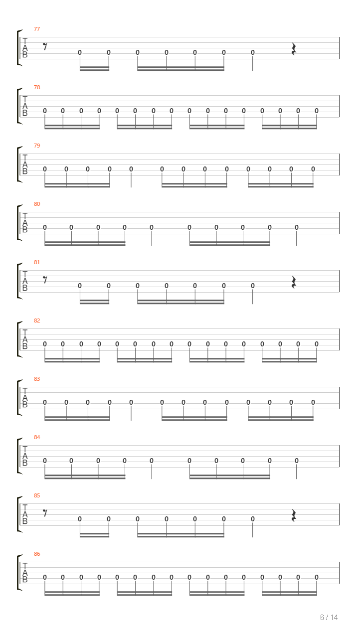 Chasm吉他谱