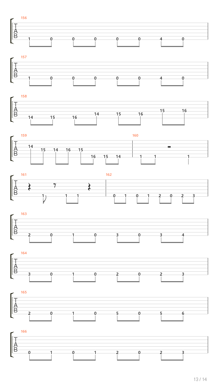 Through The Haze吉他谱