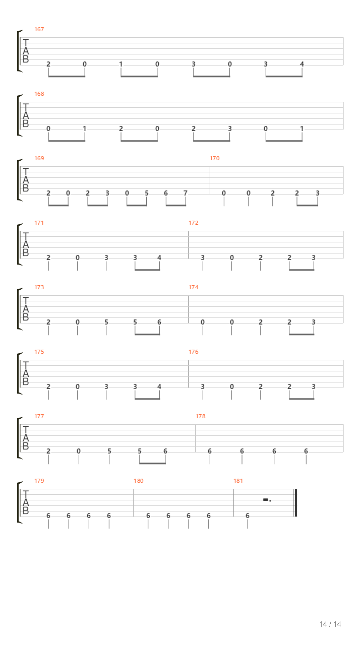 Through The Haze吉他谱