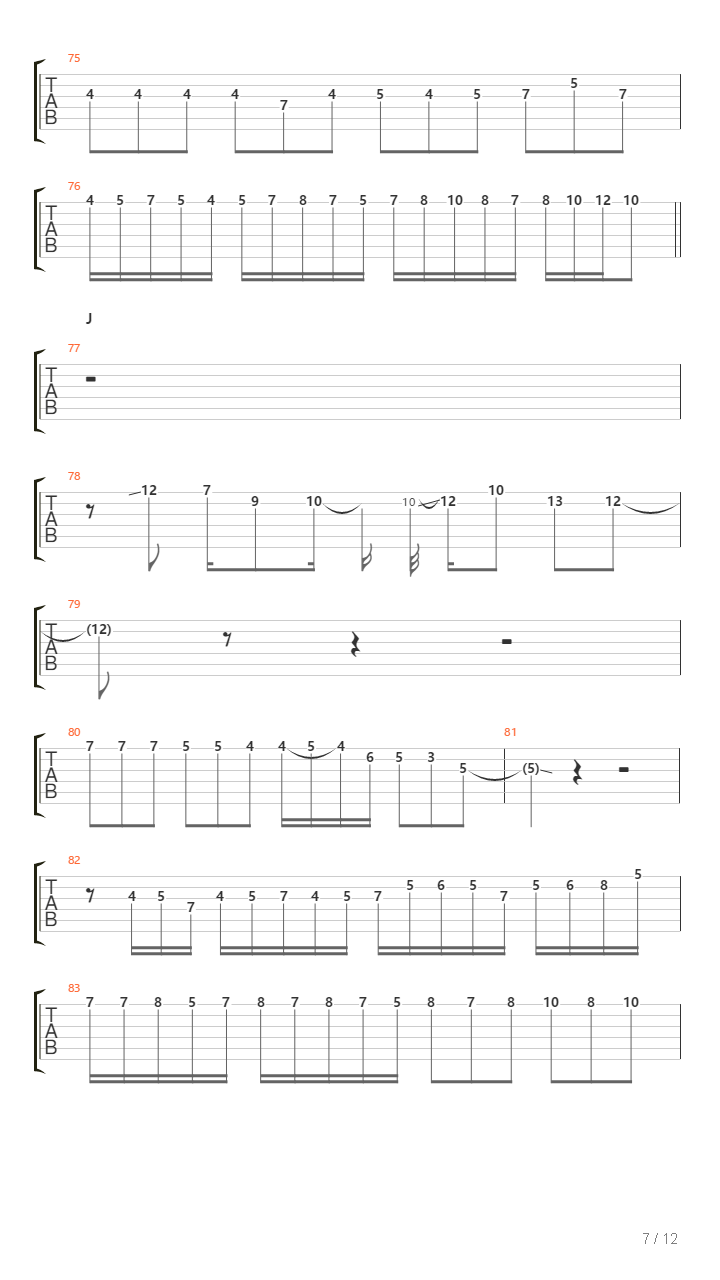 Existence Of The Soul吉他谱