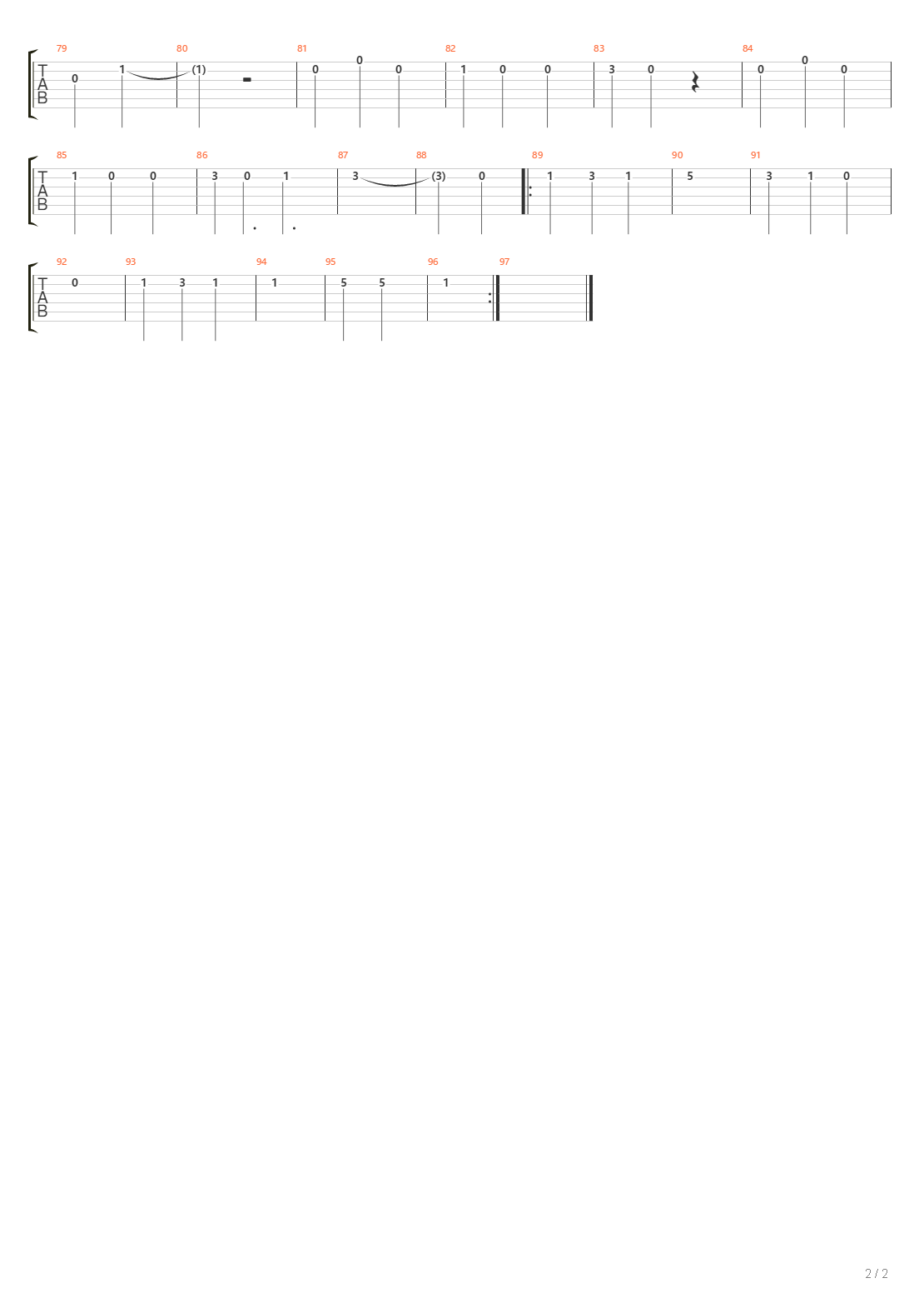 Rest吉他谱