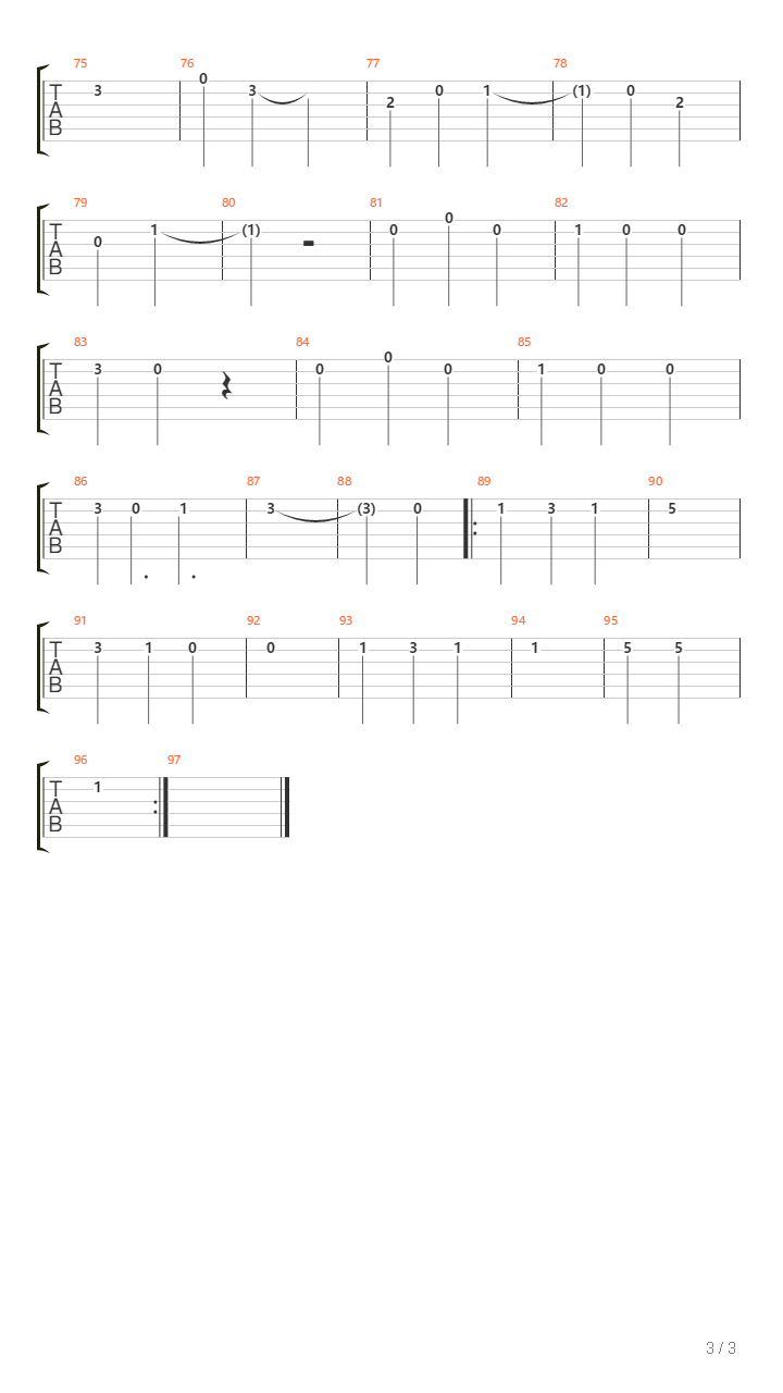 Rest吉他谱