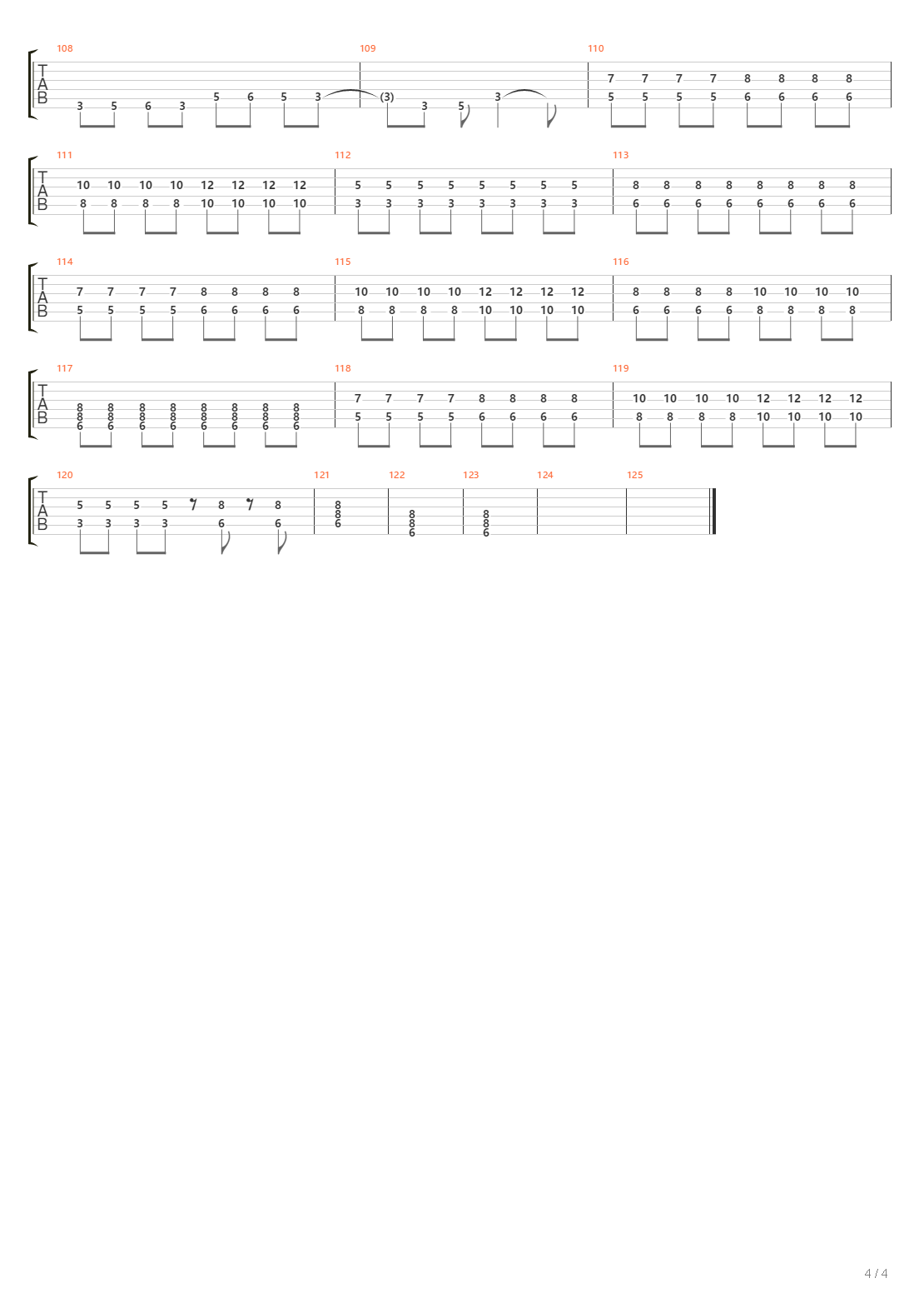 Segundo吉他谱