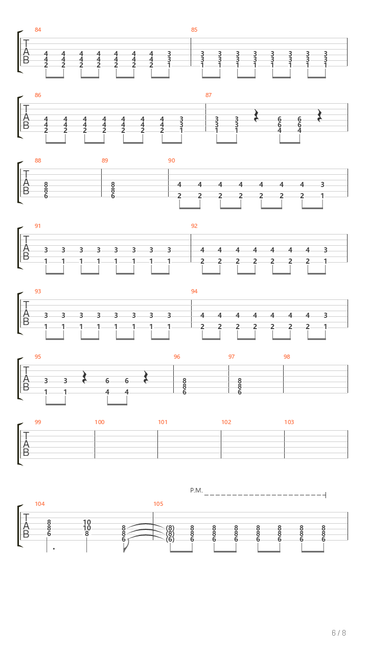 Segundo吉他谱