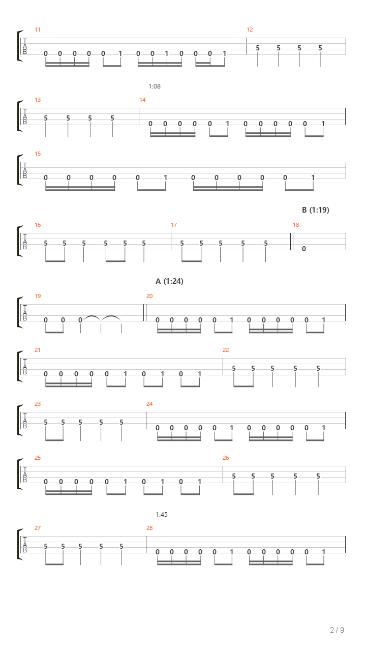 Das Auge吉他谱