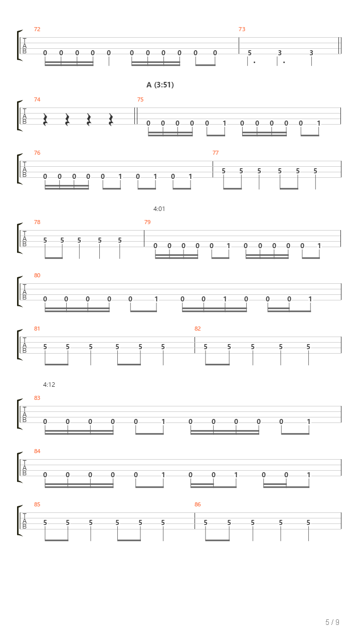 Das Auge吉他谱