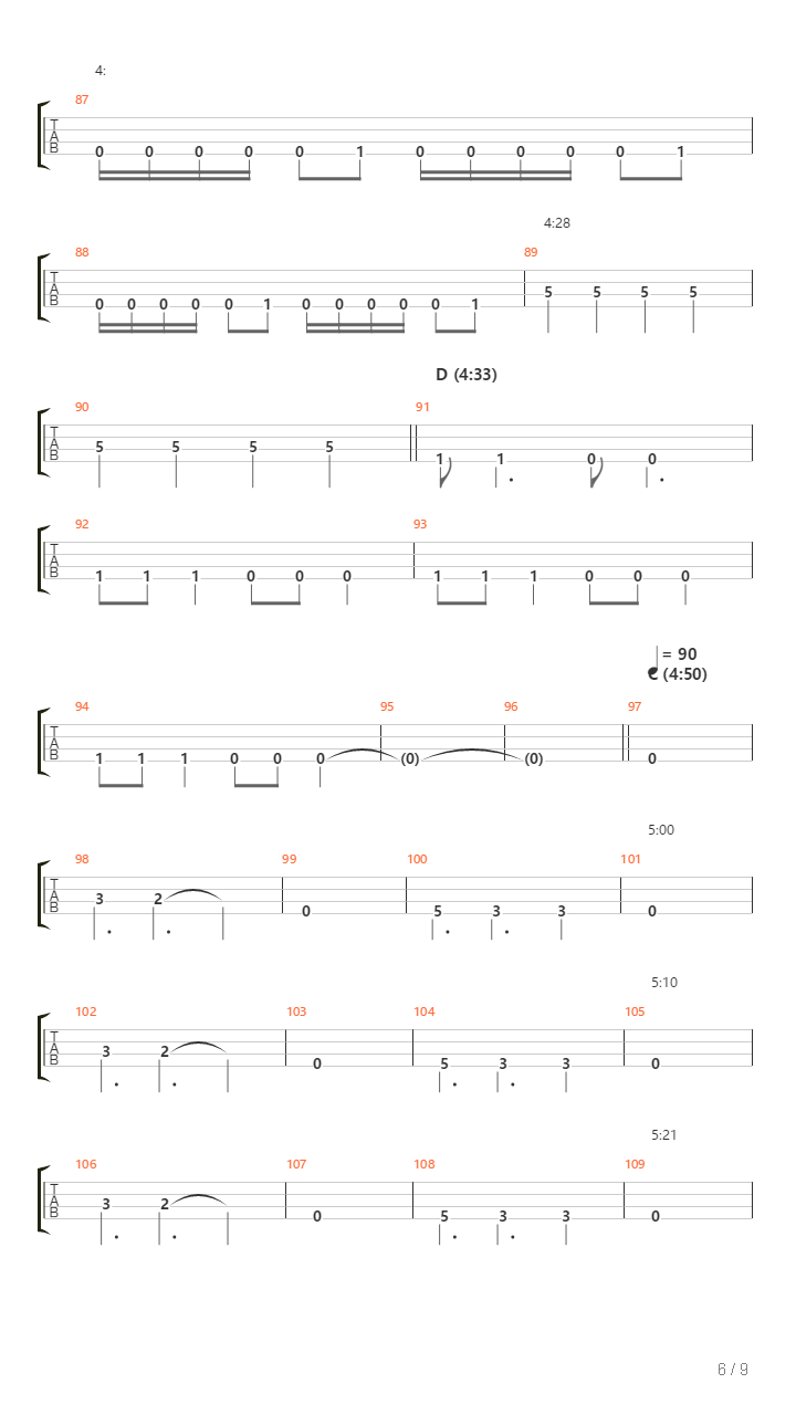 Das Auge吉他谱