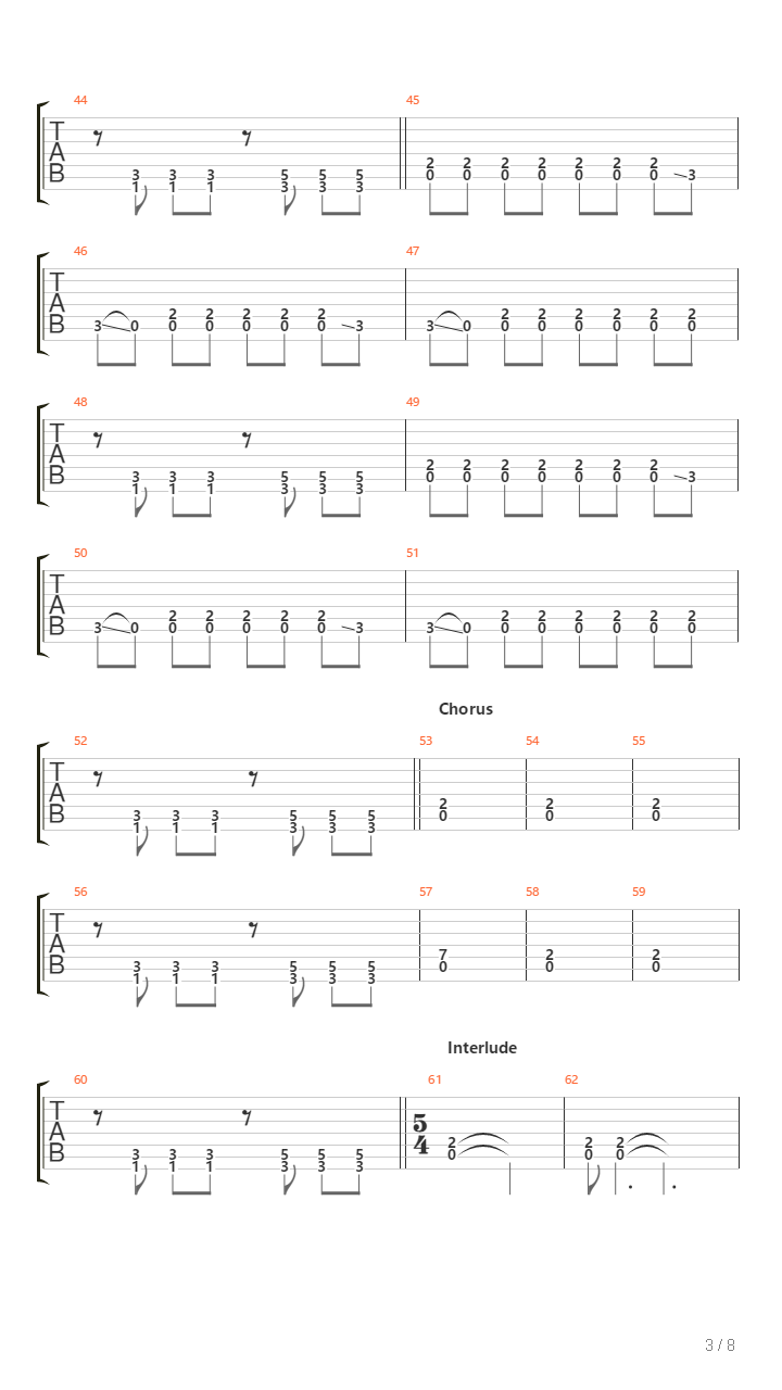 Verdun吉他谱