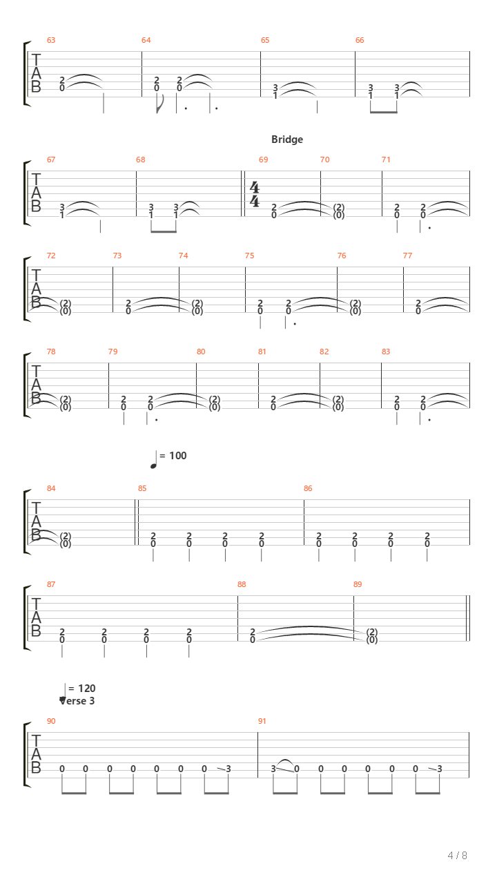 Verdun吉他谱