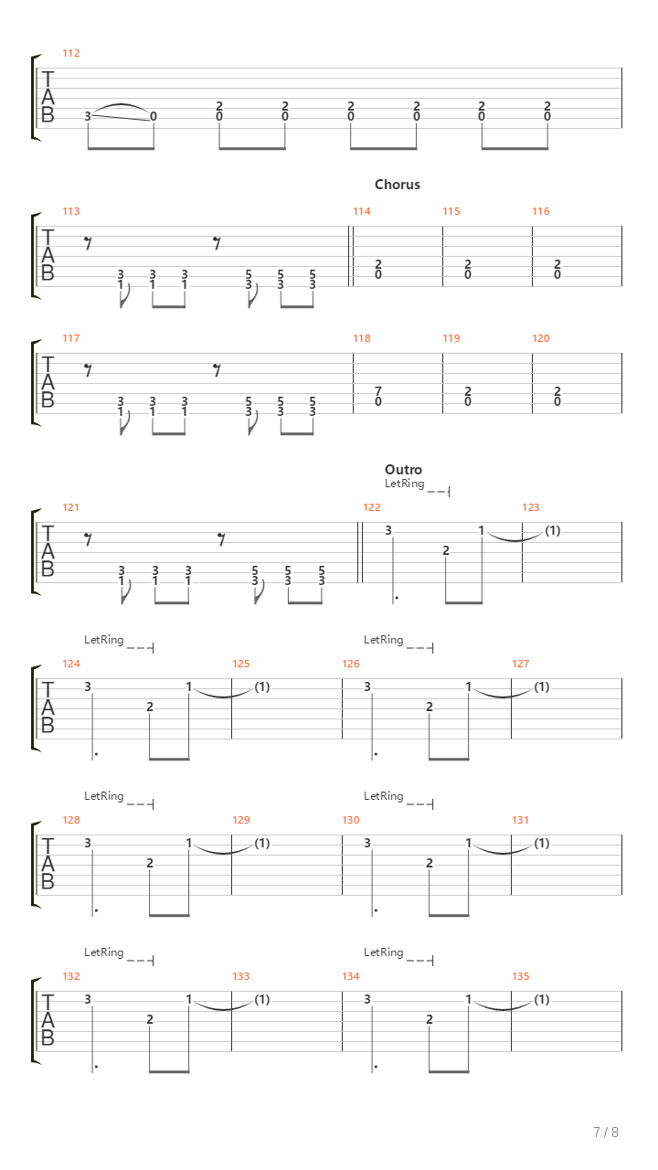 Verdun吉他谱