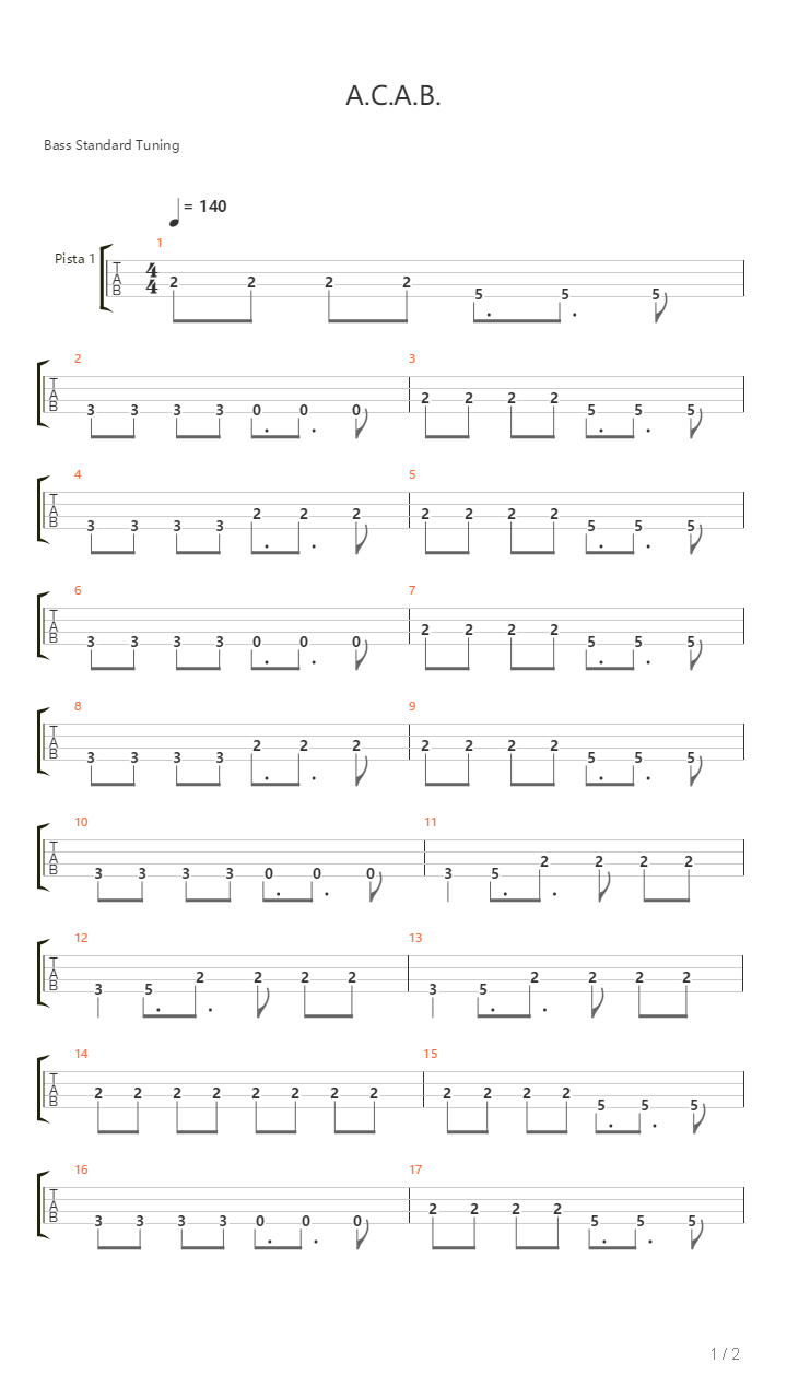 Acab吉他谱