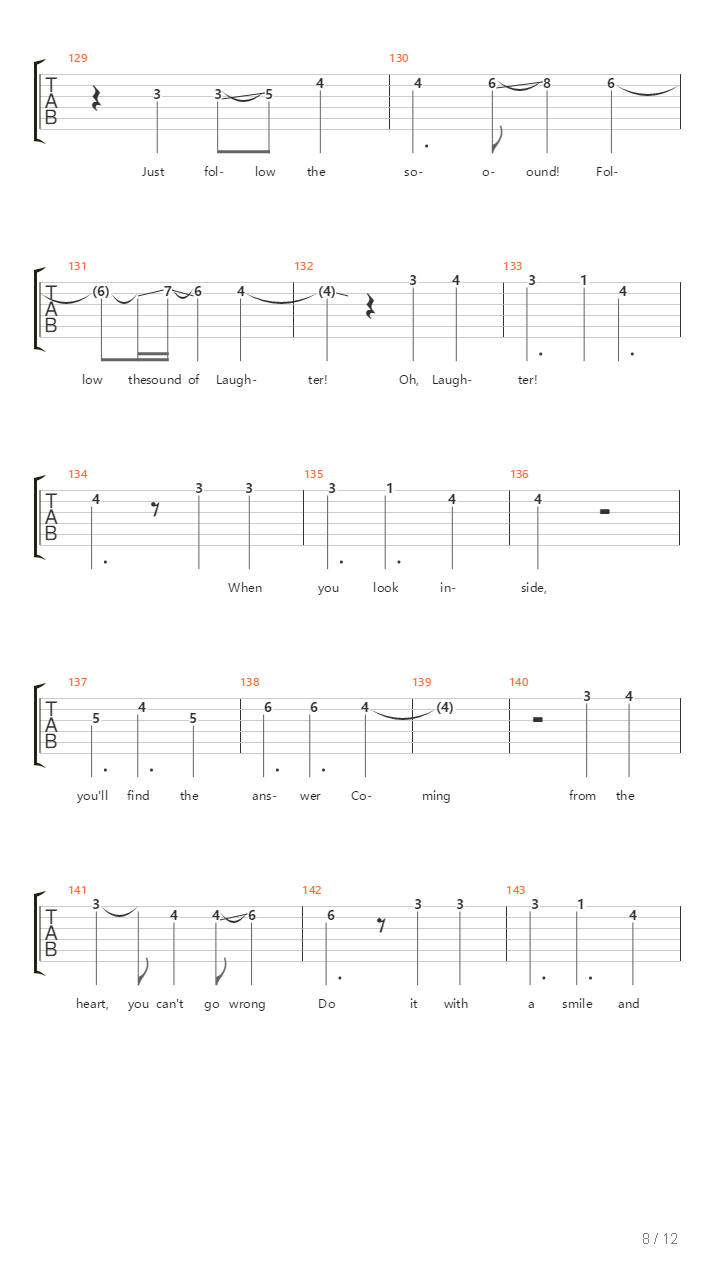 Laughter吉他谱