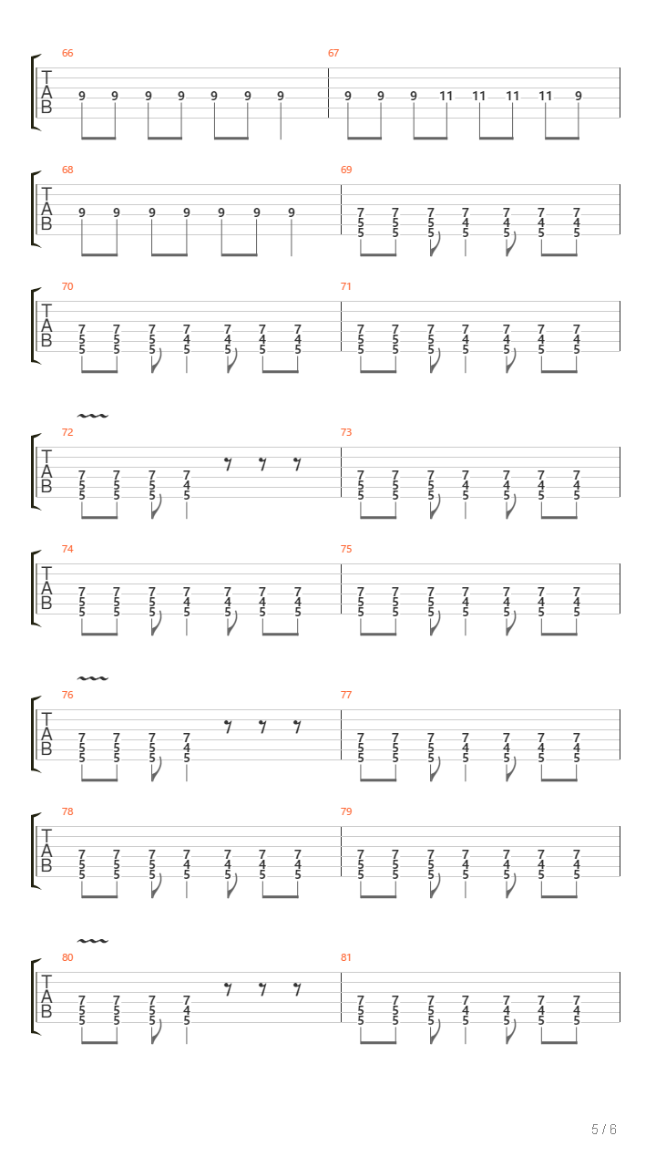 Cordinates吉他谱