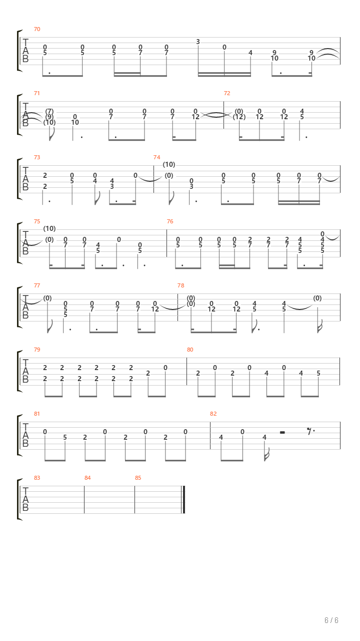 More Fiend吉他谱