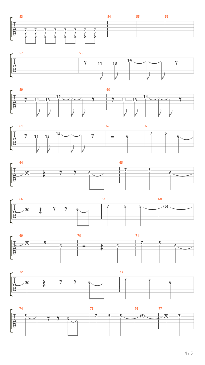 Drum De Fier吉他谱