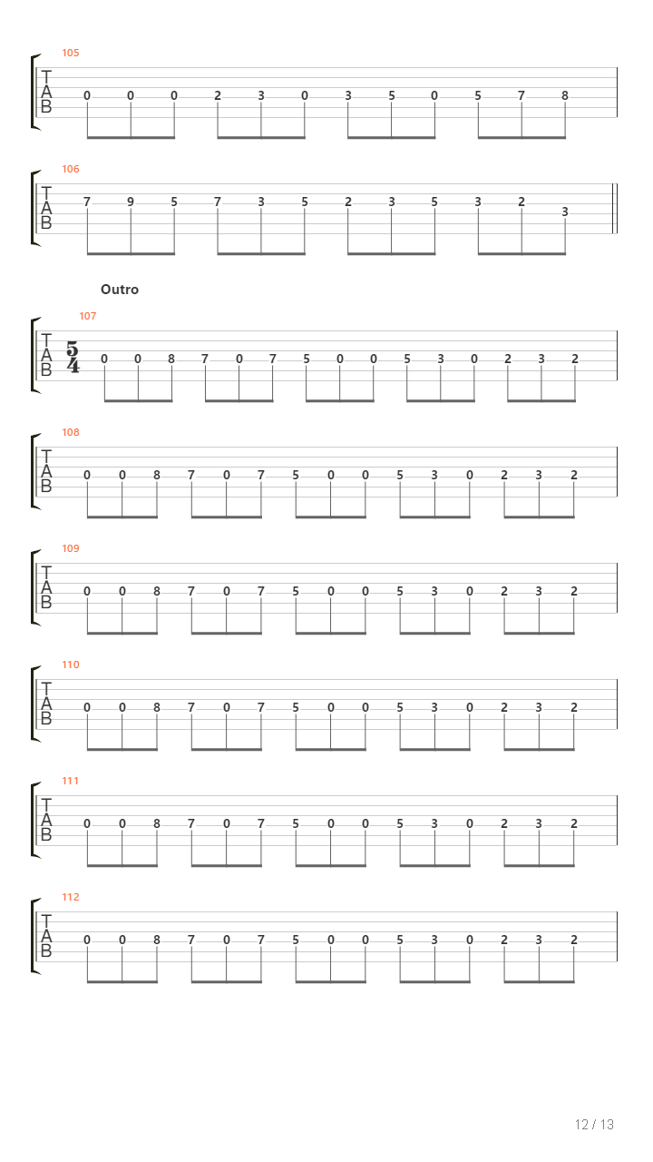 March Of The Spider吉他谱