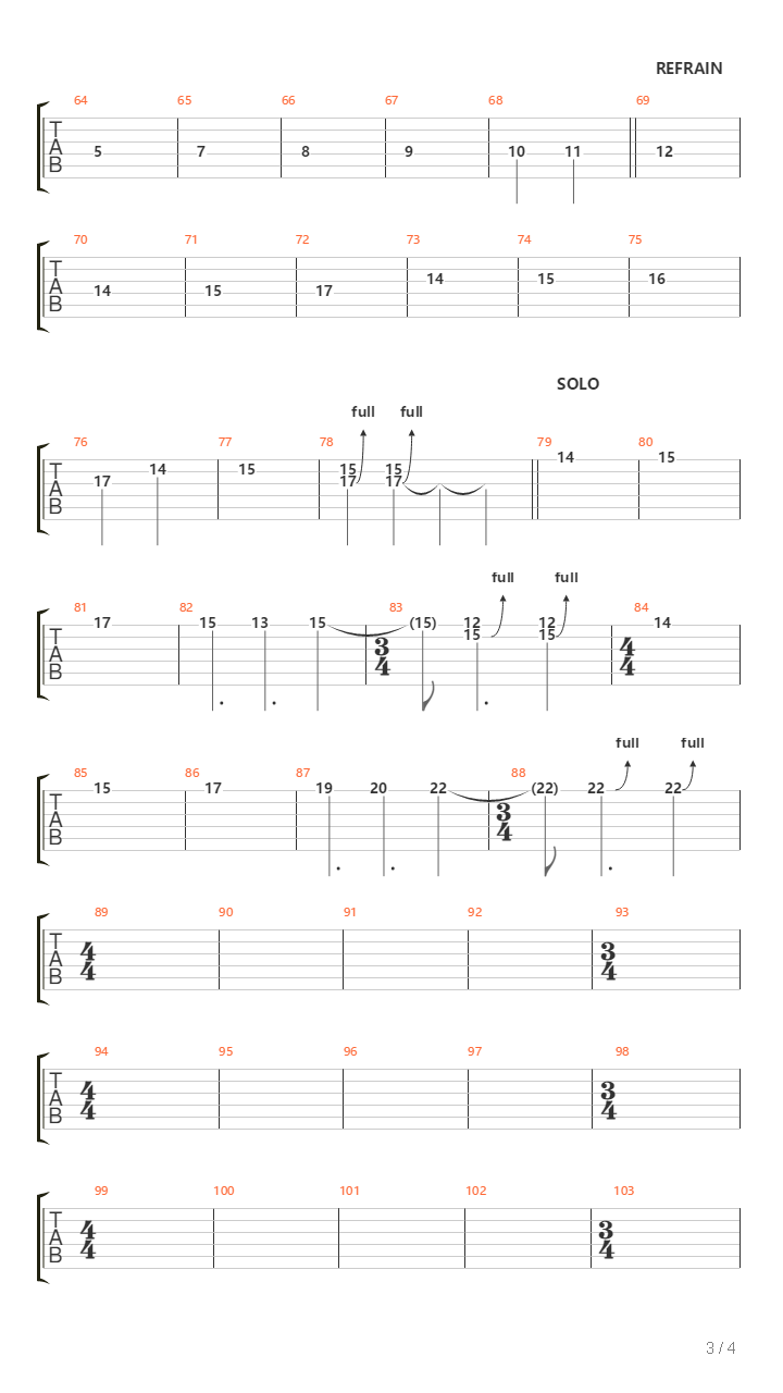 Fils De Lumiere吉他谱