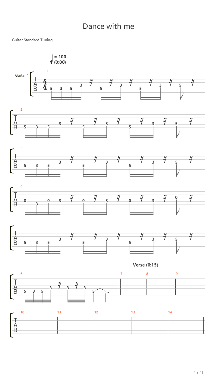 Dance With Me吉他谱