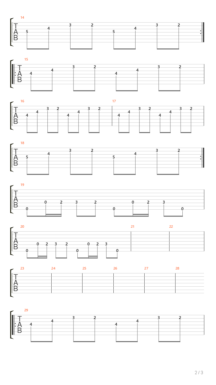 Gates In Hell吉他谱