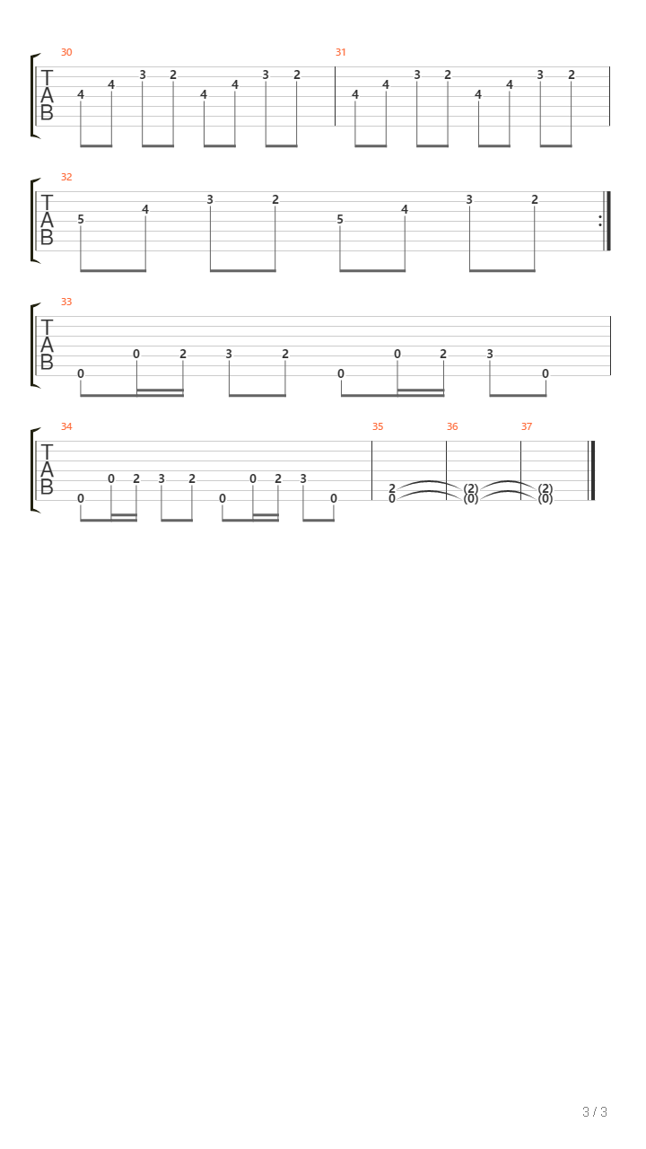 Gates In Hell吉他谱