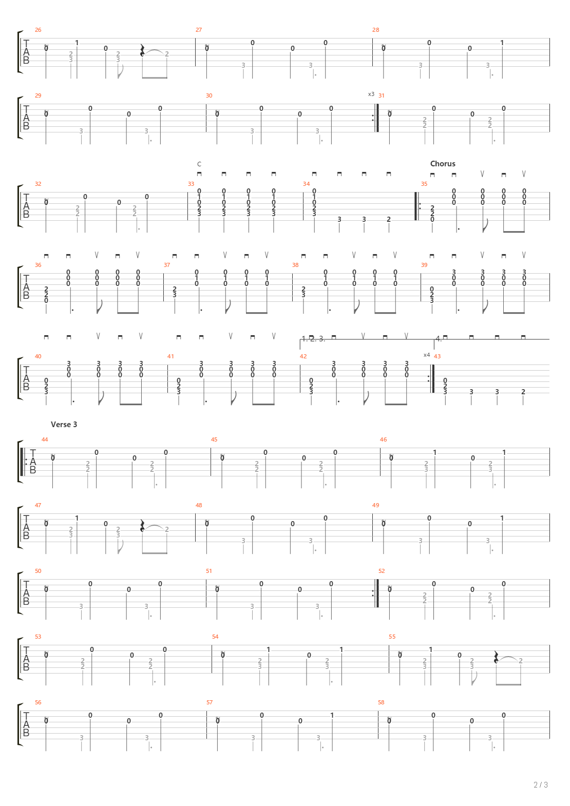 Reise吉他谱