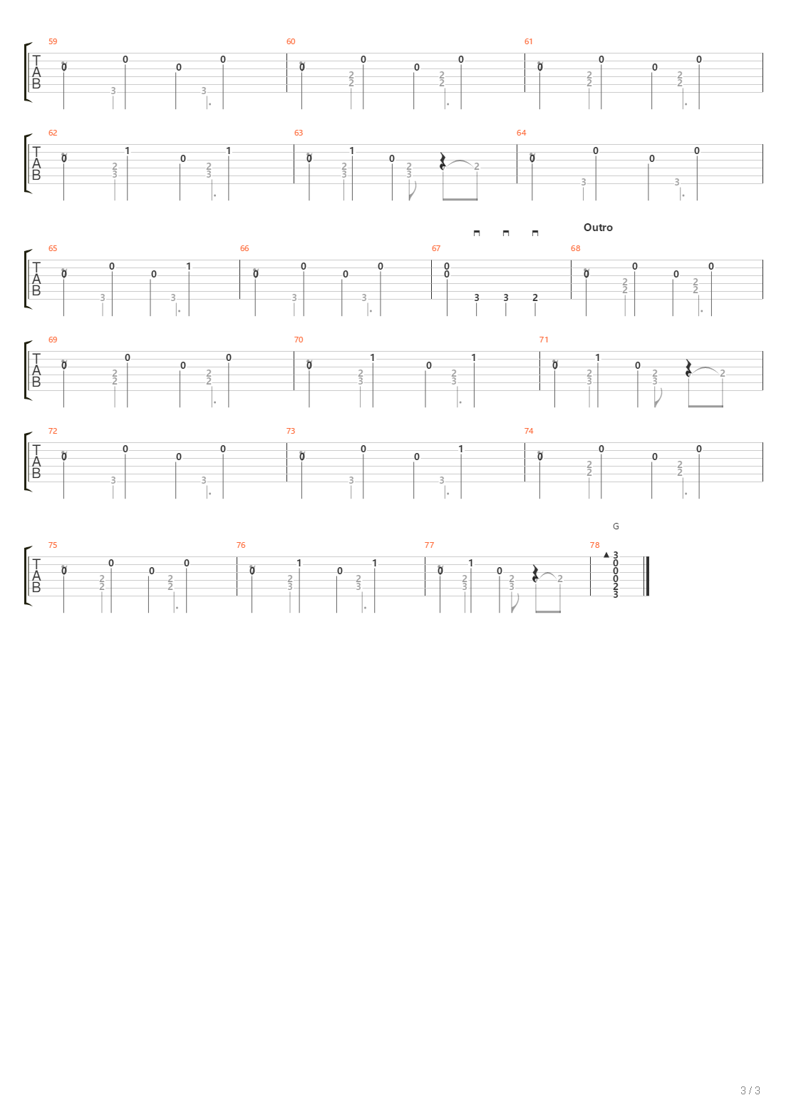 Reise吉他谱