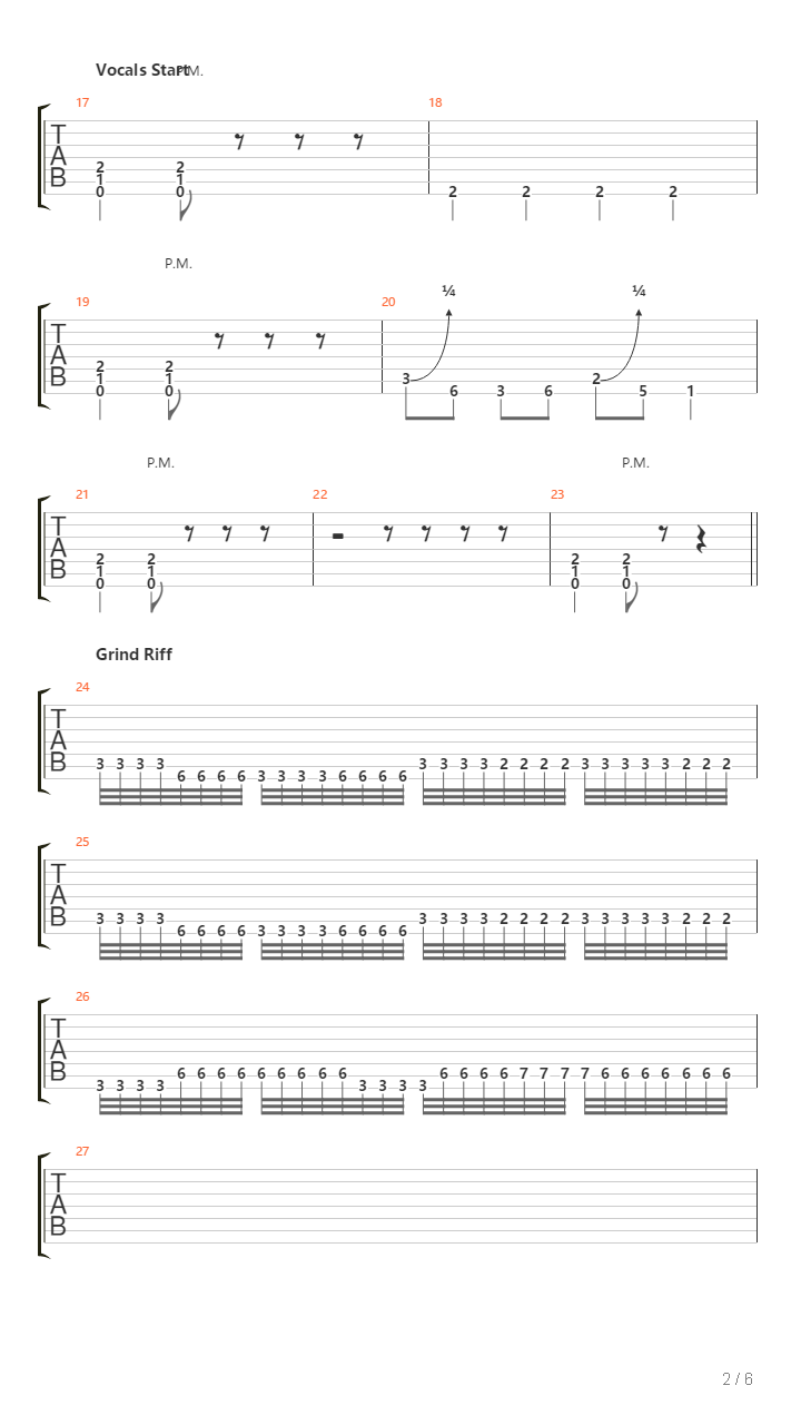 Colossus Song吉他谱