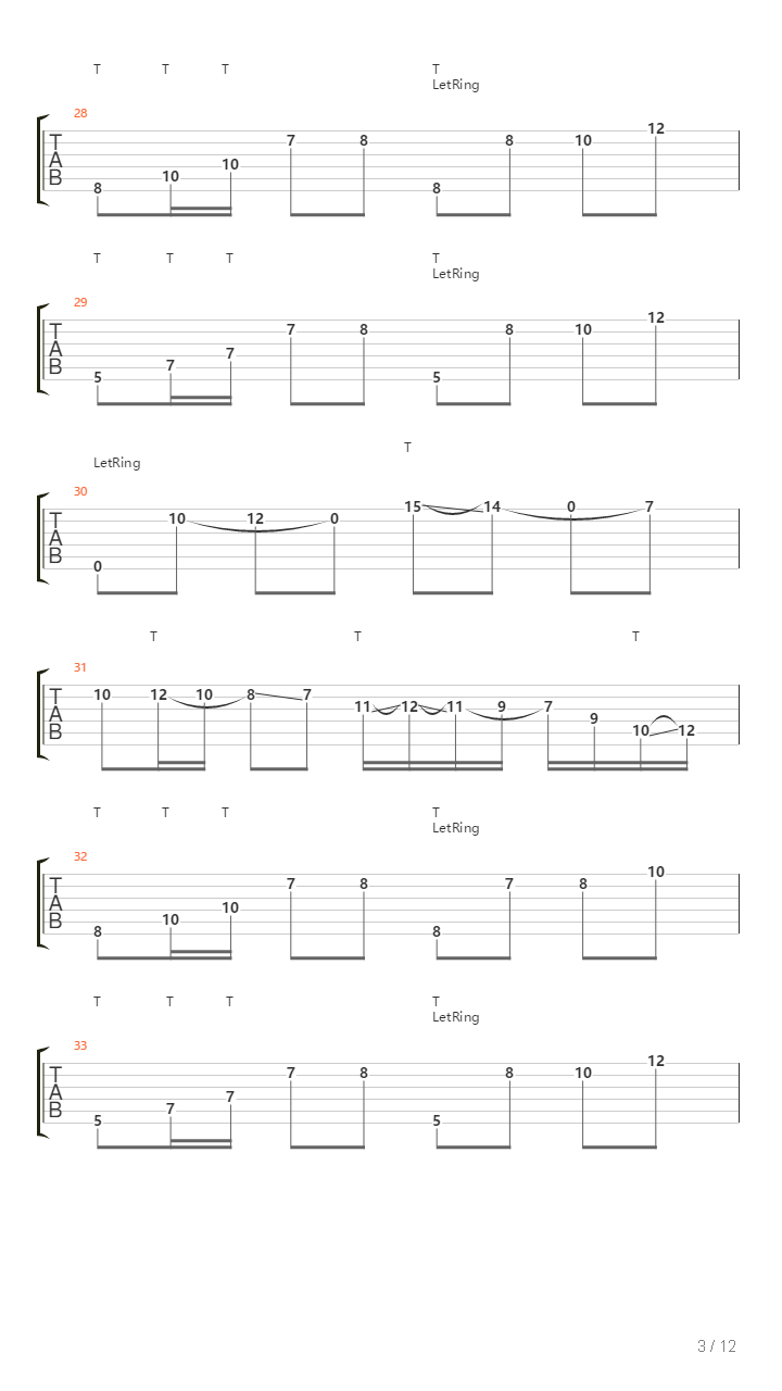 Glass Walls吉他谱