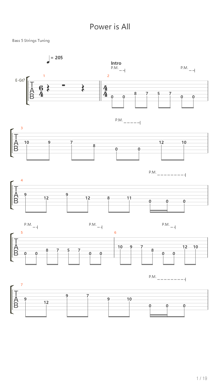 Power Is All吉他谱