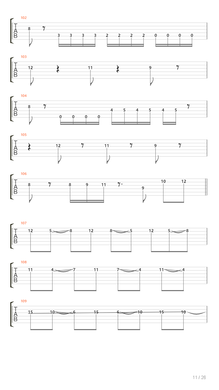 Echoes Of Silence吉他谱