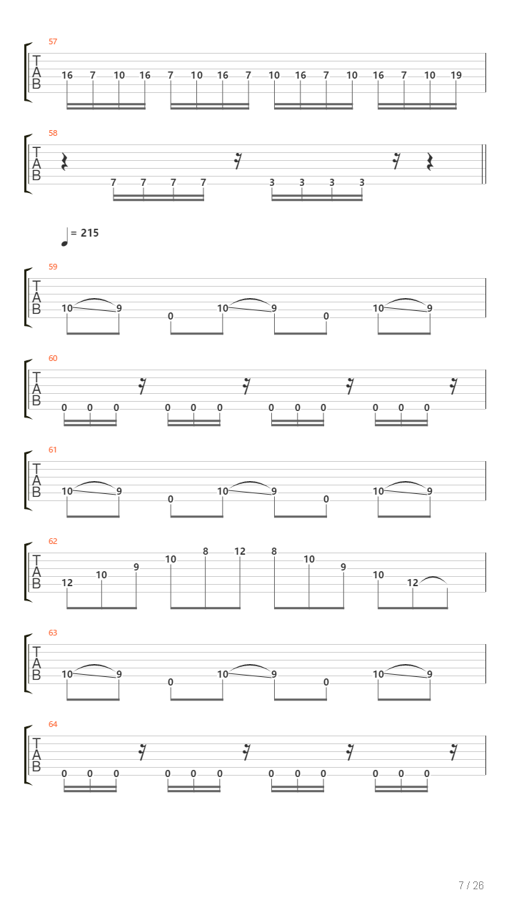 Echoes Of Silence吉他谱