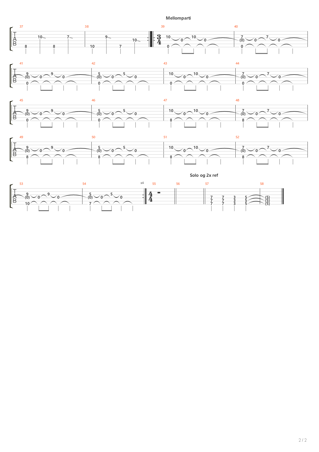 Fare Fare Krigsmann吉他谱