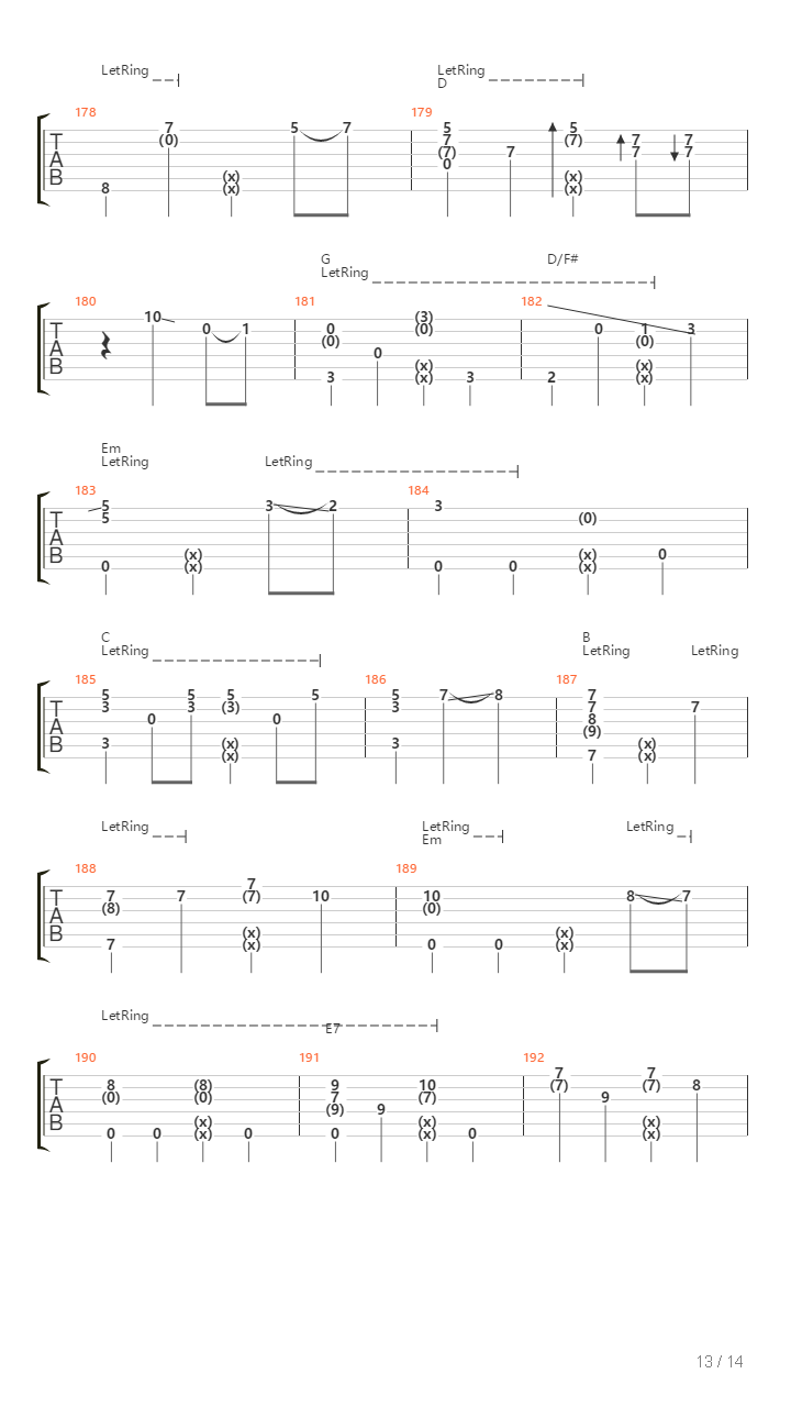 River吉他谱