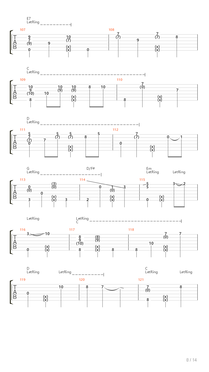 River吉他谱
