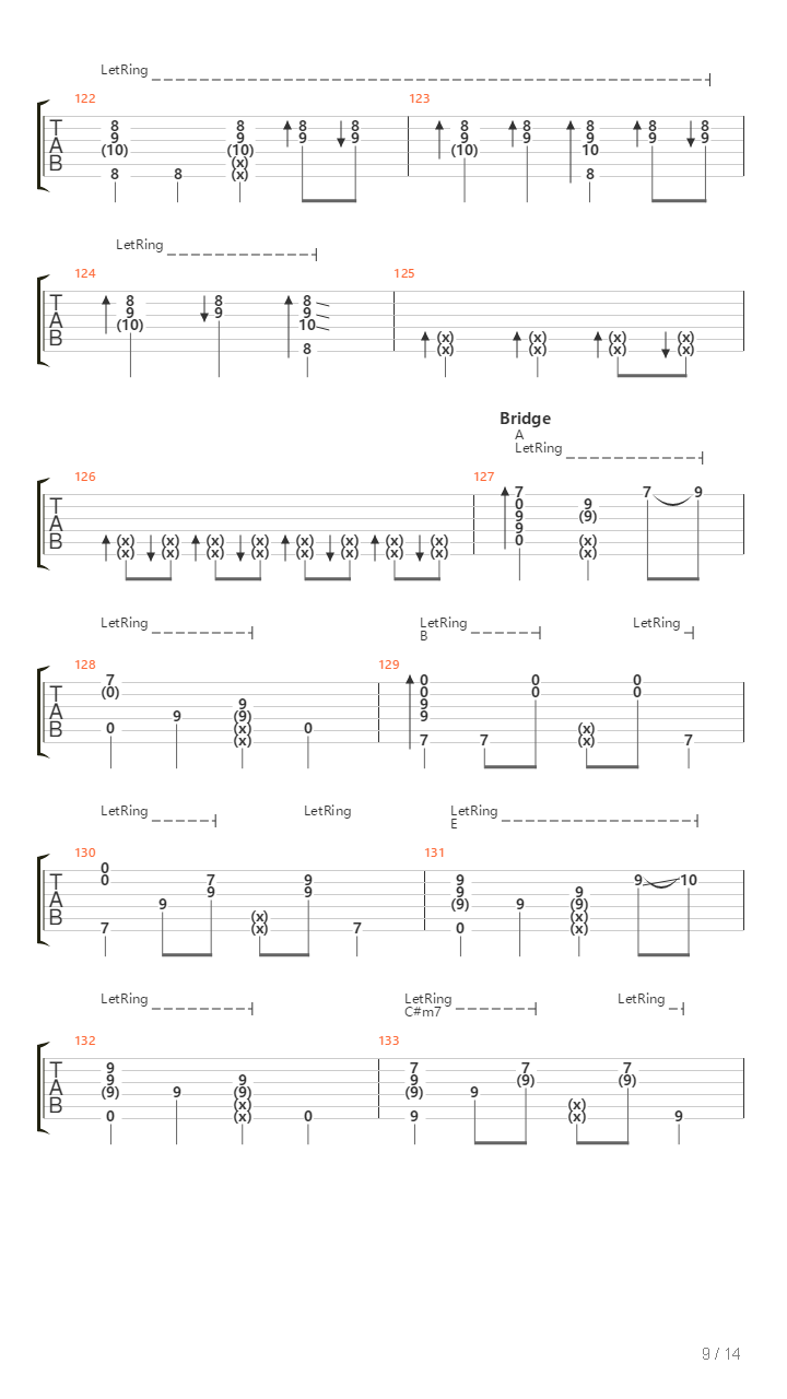 River吉他谱