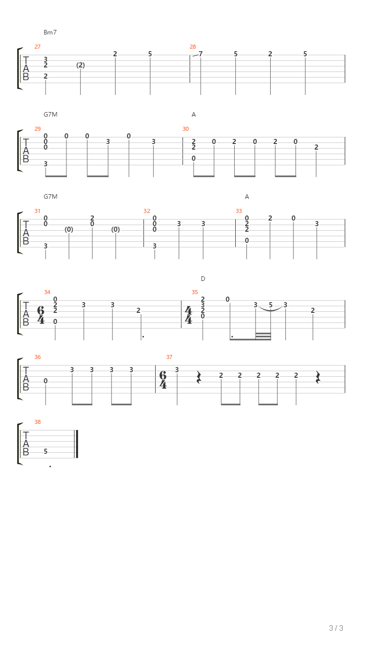 Mine吉他谱