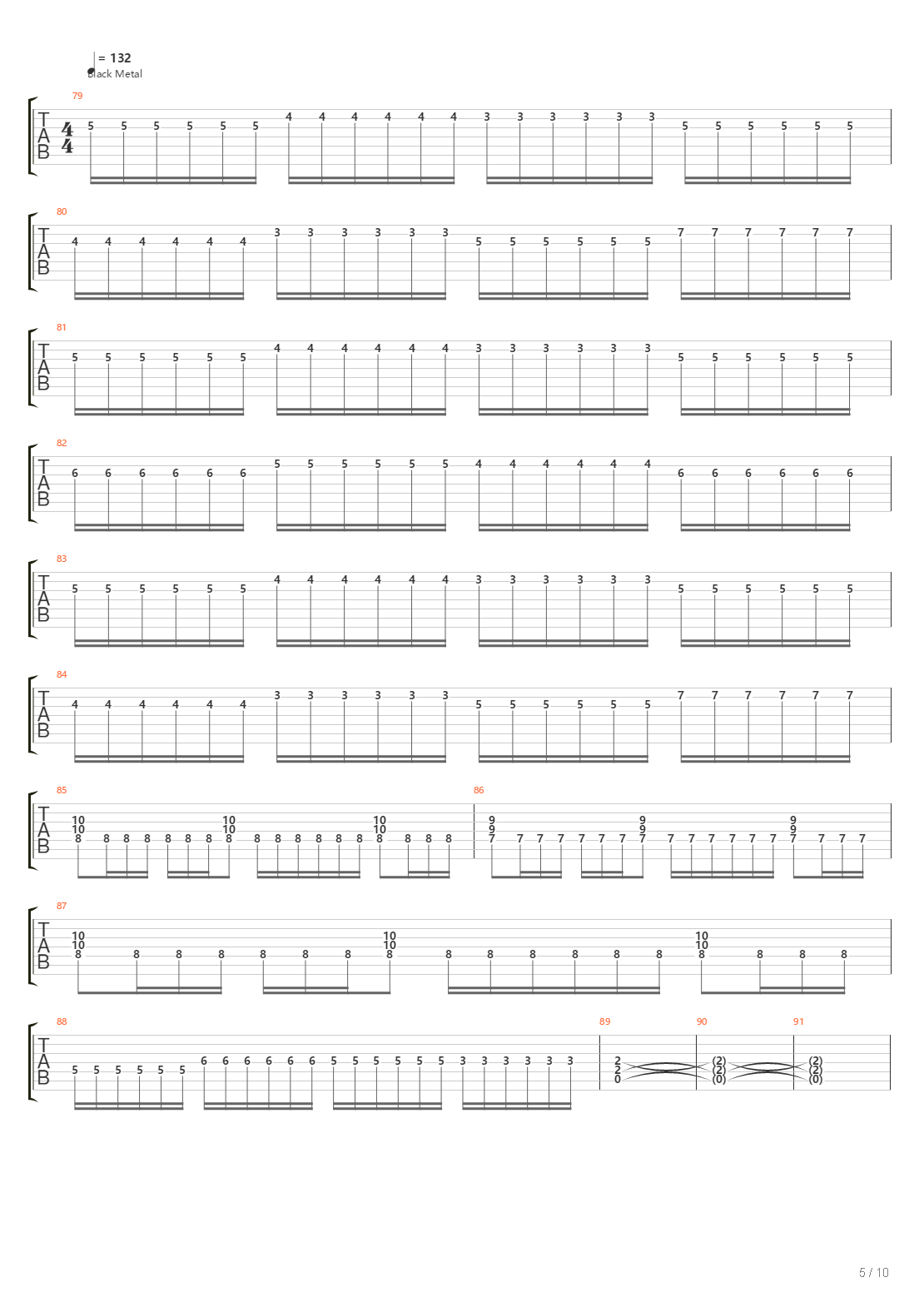 History Of The Metal In One Song吉他谱