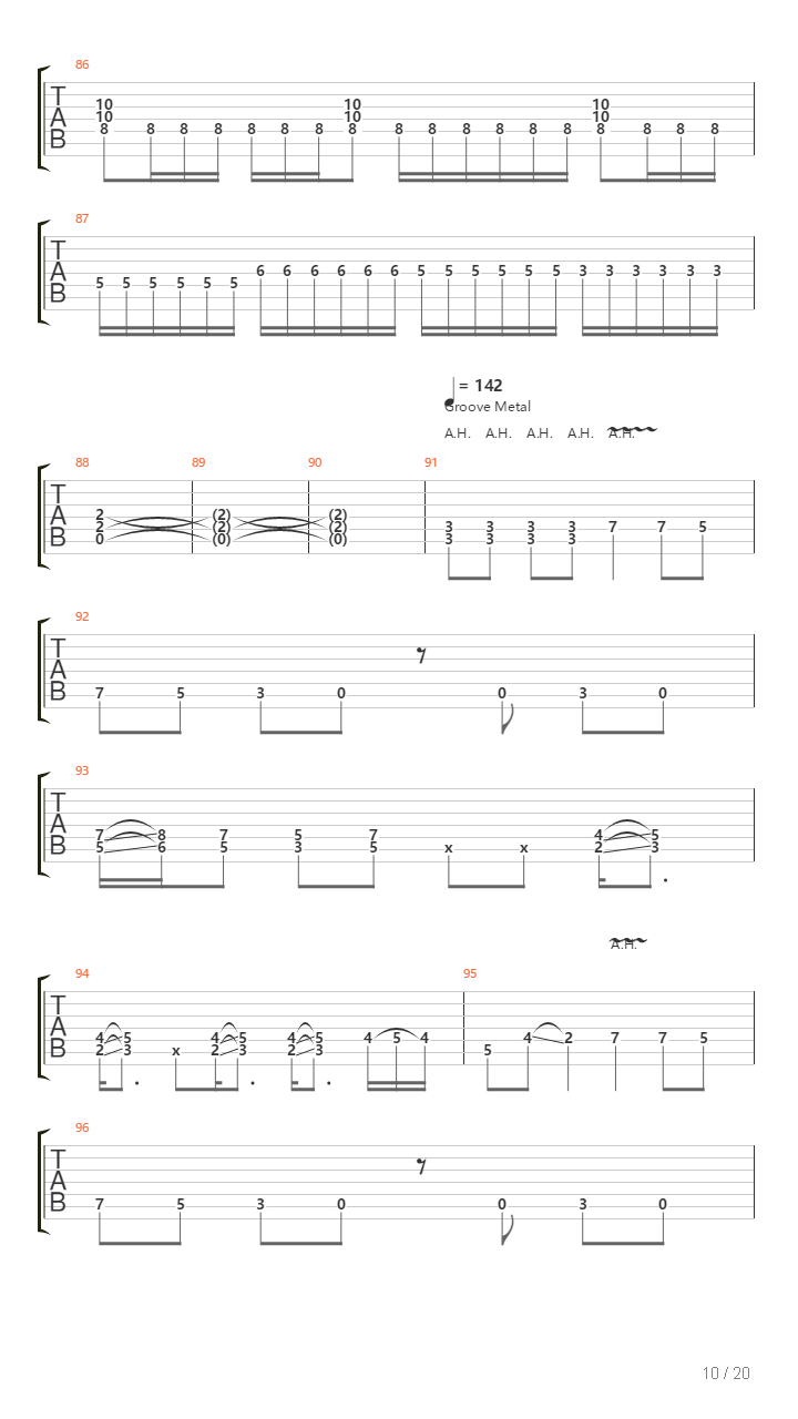 History Of The Metal In One Song吉他谱