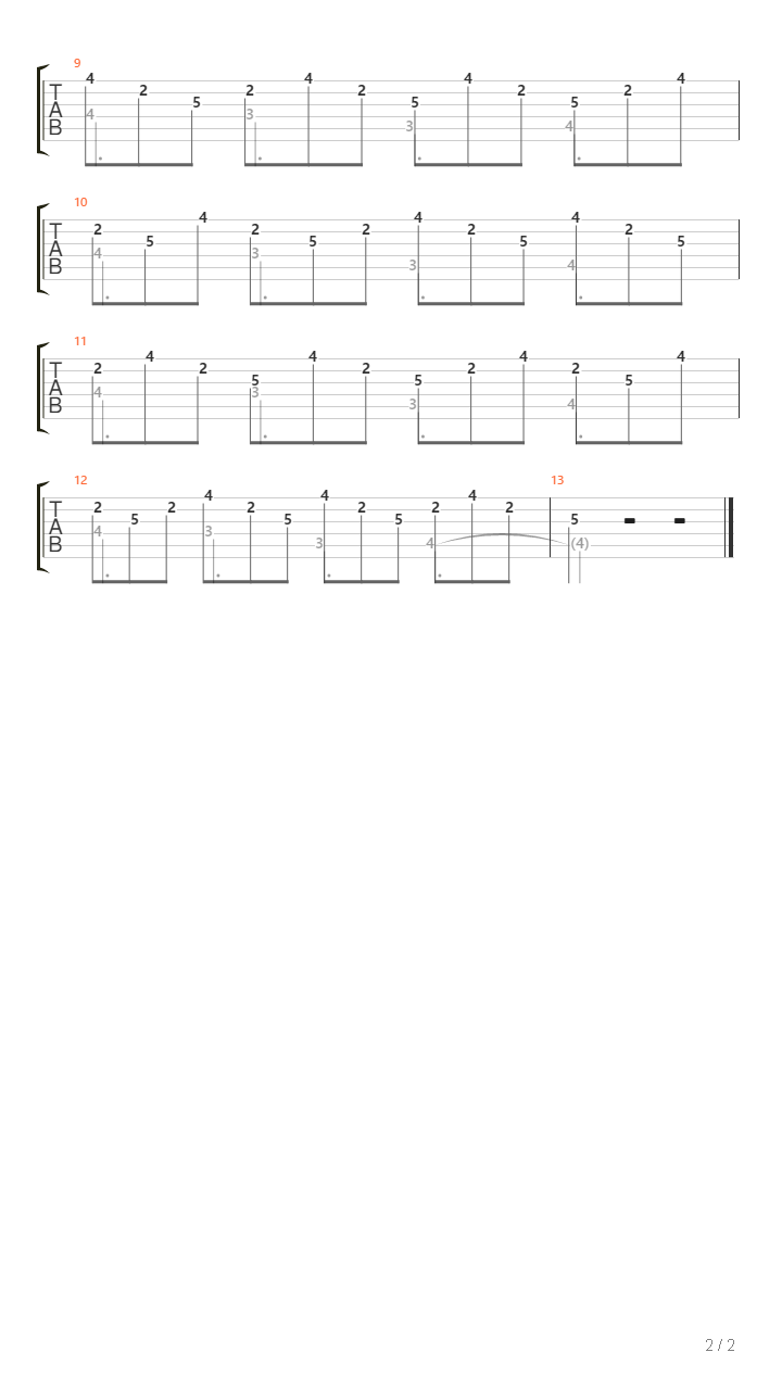 Ascending Polymeters Etude吉他谱