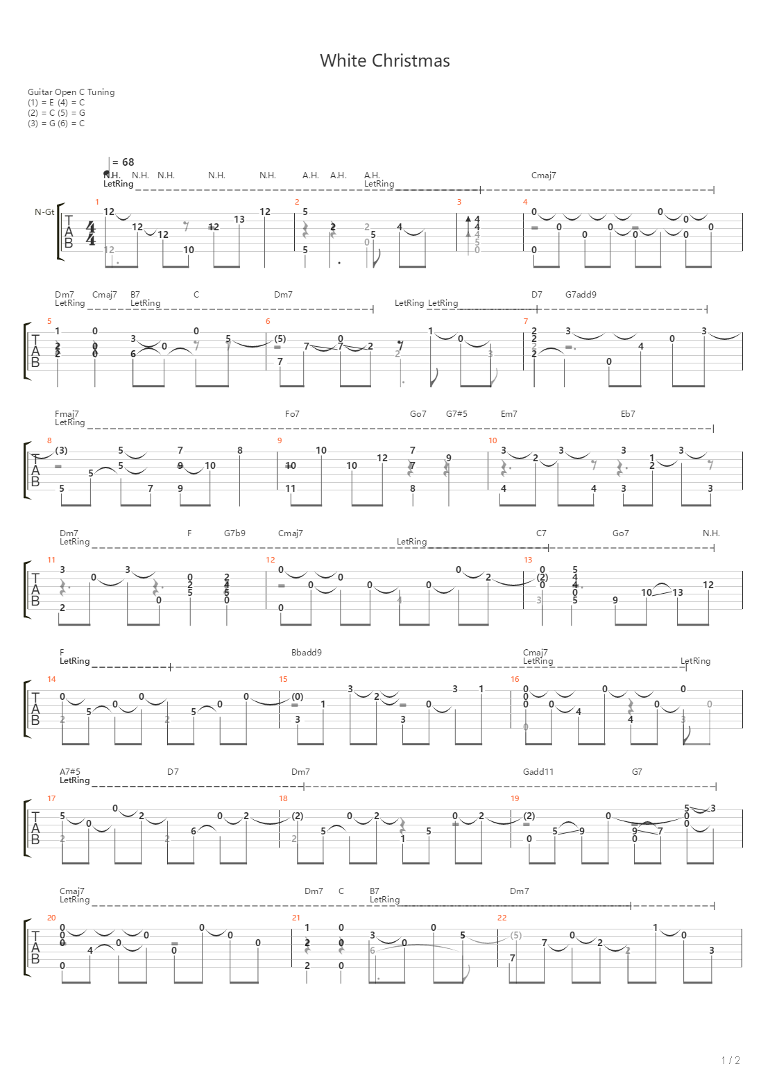 White Christmas吉他谱