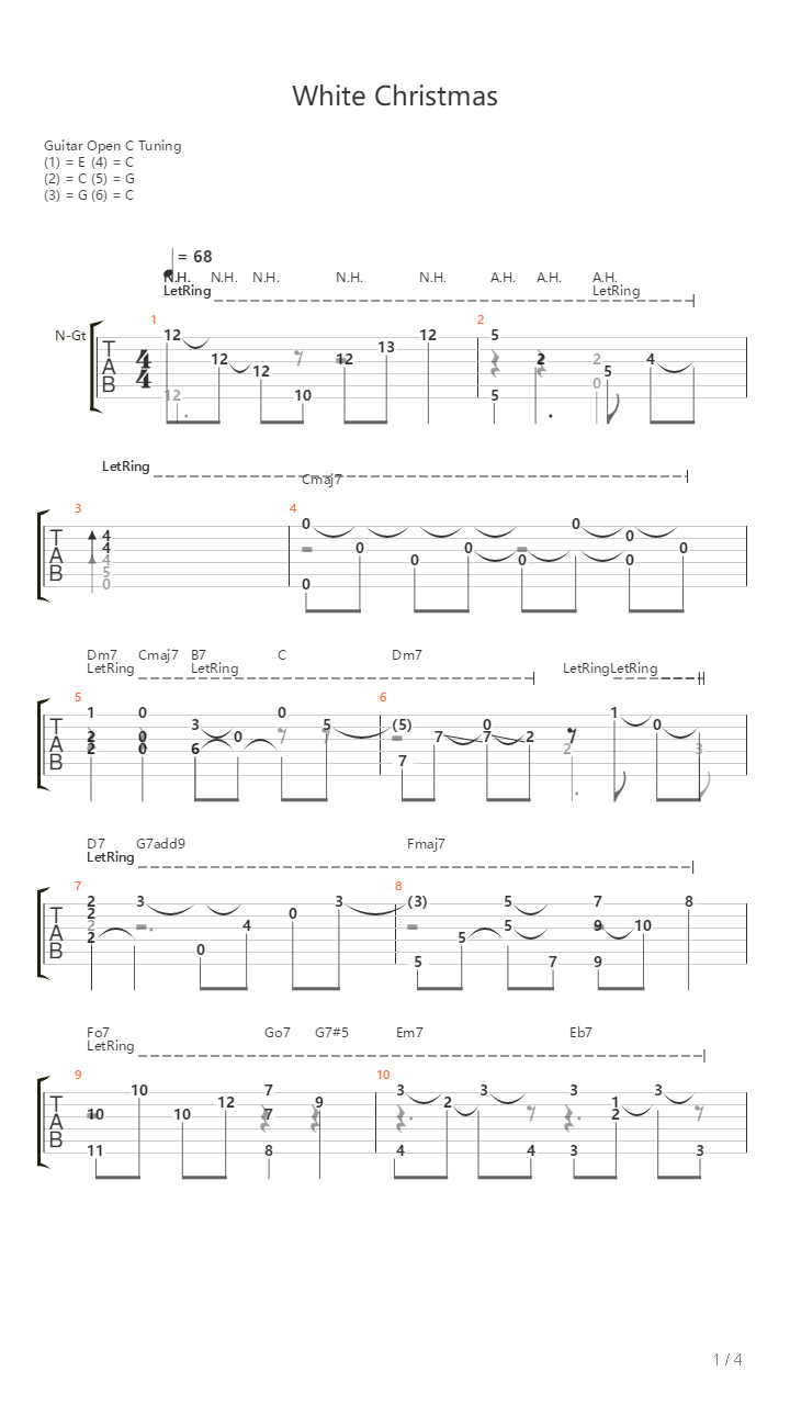 White Christmas吉他谱