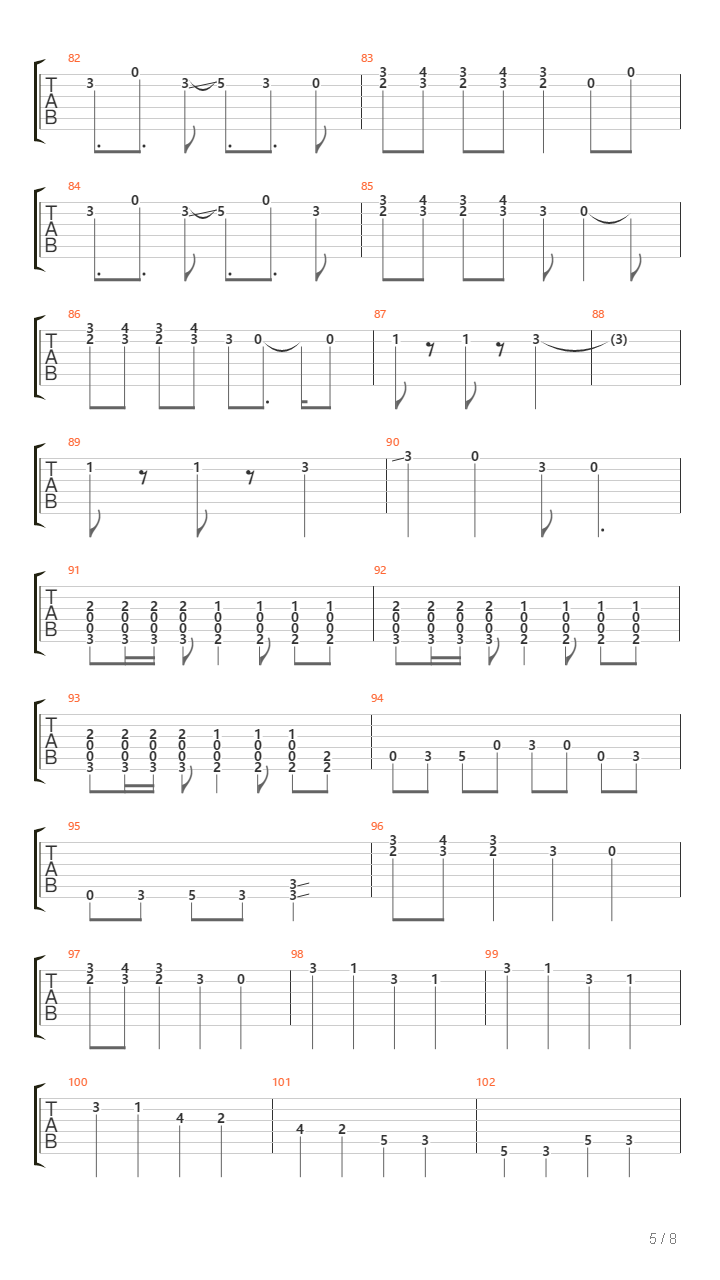 Trains吉他谱