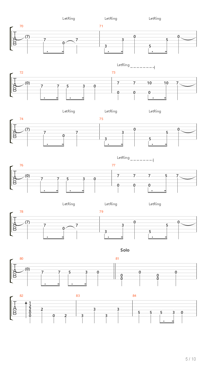 Zebra吉他谱