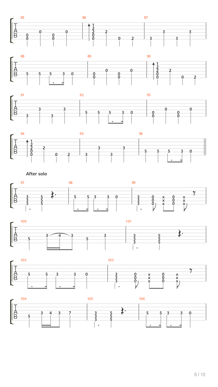 Zebra吉他谱